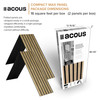 ACMF2-70 Foldable Compact Max 12-in x 96-in x 0.4-in 2-Pack Wall Panels, Light Oak