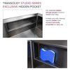 PUSB261911GM Studio 26-in x 19-in x 11-in 14 Gauge Single Bowl Undermount Stainless Steel Kitchen Sink With SinkPocket™, Bottom Sink Grid, And Flip-Top Sink Strainer, Gun Metal
