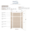 SWKX48367224-28 SaraMar 48-in x 36-in x 96-in Glue to Wall 6-Piece Shower Wall Trimmable Kit with Extension, Cashew