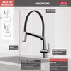 9693-DST Pivotal Single Handle Lever Faucet in Chrome