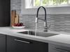 9693T-AR-DST Pivotal Single Handle Lever Faucet in Arctic Stainless