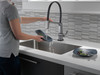 9693T-AR-DST Pivotal Single Handle Lever Faucet in Arctic Stainless