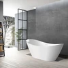 K-AFTS6731-M31 Skylar Grande 67-in x 31-in x 27-in Freestanding Acrylic Bathtub Kit With Center Drain And Bath Pillow, White (Matte)