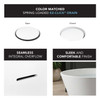 K-AFTM5931-M31 Maris 59-in x 31-in x 23-in Freestanding Acrylic Bathtub Kit With Center Drain And Bath Pillow, White (Matte)
