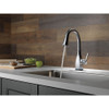9983T-AR-DST Mateo Single Handle Pull-Down Bar/Prep Faucet with Touch2O Technology in Arctic Stainless Finish