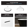 K-AFTM5931-M3109 Maris 59-in x 31-in x 23-in Freestanding Acrylic Bathtub Kit With Center Drain And Bath Pillow, Black/White (Matte)