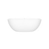 BA1MNSMNO Barcelona 59-in x 28-1/2-in Freestanding Soaking Bathtub with No Overflow Hole, Standard Matte White