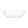 BA2MNSMOF Barcelona 66-7/8-in X 31-3/4-in Freestanding Soaking Bathtub with Overflow Hole, Standard Matte White