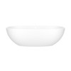 BA3MNSMOF Barcelona 70-1/2-in X 34-in Freestanding Soaking Bathtub with Overflow Hole, Standard Matte White