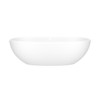 BARMNSMOF Barcelona 70-1/4-in X 33-5/8-in Freestanding Soaking Bathtub with Overflow Hole, Standard Matte White