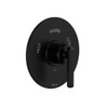 TAP13W1LMMB Apothecary 3/4-in Thermostatic Trim without Volume Control with Lever Handle, Matte Black