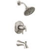 T17433-SS Kayra Monitor 17 Series Tub and Shower Trim, Stainless