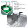 LSA2-252212-BS 25-in x 22-in x 12-in Stainless Steel Dual-Mount Laundry/Utility Sink Kit with Faucet and Accessories