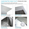 LSA2-252212-BS 25-in x 22-in x 12-in Stainless Steel Dual-Mount Laundry/Utility Sink Kit with Faucet and Accessories