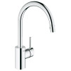 Single Lever Kitchen Faucet with Dual Spray Pull-Down in Chrome