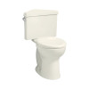 Triangle Right-Height Two-Piece Round Front 1.6 GPF Toilet in Linen