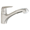 Single Lever Kitchen Faucet with Pull-out in Super Steel Single Lever Kitchen Faucet with Pull-out in Super Steel