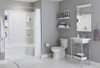 12" Rough-In Right Height Elongated 2-Piece Toilet Combo without Seat, in White