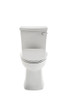 Right Height Elongated One-Piece Toilet with Seat with Right-Hand Trip Lever, in White