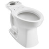 Right Height Elongated Bowl - without Seat, in White