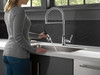 9690-DST Broderick Single Handle Pull Down Kitchen Faucet with Spring Spout, Chrome