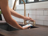 9182-CZ-PR-DST Emmeline Single Handle Pull Down Kitchen Faucet, Lumicoat Champagne Bronze