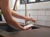 9182-CZ-PR-DST Emmeline Single Handle Pull Down Kitchen Faucet, Lumicoat Champagne Bronze