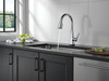 19802TZ-DST Lenta Single Handle Pull Down Kitchen Faucet with Touch2O Technology, Chrome