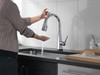 19802TZ-DST Lenta Single Handle Pull Down Kitchen Faucet with Touch2O Technology, Chrome
