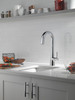 9991-PR-DST Monrovia Single Handle Pull Down Bar or Prep Faucet, Lumicoat Chrome