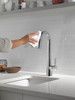 9991-PR-DST Monrovia Single Handle Pull Down Bar or Prep Faucet, Lumicoat Chrome