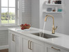 9176T-CZ-PR-DST Stryke Single Handle Pull Down Kitchen Faucet with Touch 2O Technology, Lumicoat Champagne Bronze