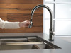 9159T-KS-DST Trinsic Single Handle Pull Down Kitchen Faucet with Touch, Black Stainless