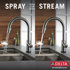 9159T-KS-DST Trinsic Single Handle Pull Down Kitchen Faucet with Touch, Black Stainless