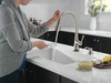 19835TZ-SPSD-DST Auburn Single Handle Pull Down Kitchen Faucet with Soap Dispenser and Touch2O Technology, Spotshield Stainless