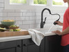 9178T-BL-DST Leland Single Handle Pull Down Kitchen Faucet with Touch2O and ShieldSpray Technologies, Matte Black