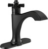 557-BLLPU-DST Dorval Single Handle Bathroom Faucet, Matte Black