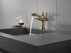 856-CZ-DST Dorval Two Handle Single Hole Monoblock Bathroom Faucet, Champagne Bronze