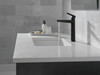 671-BL-DST Galeon Single Handle Mid-Height Bathroom Faucet, Matte Black