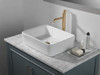 758-CZ-DST Trinsic Single Handle Vessel Bathroom Faucet, Champagne Bronze