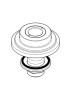 Hand Shower Receiver in Brushed Nickel