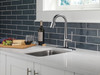 9982T-AR-PR-DST Emmeline Single Handle Pull Down Bar or Prep Faucet with Touch2O Technology, Lumicoat Arctic Stainless