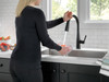 9113TV-BL-DST Essa VoiceIQ Single Handle Pull Down Faucet with Touch2O Technology, Matte Black