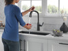 9176T-BL-DST Stryke Single Handle Pull Down Kitchen Faucet with Touch 2O Technology, Matte Black