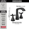 357766-BLMPU-DST Stryke Widespread Faucet, Matte Black