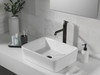 758-BL-DST Trinsic Single Handle Vessel Bathroom Faucet, Matte Black