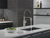 18803-SP-DST Antoni Single Handle Pull Down Spring Kitchen Faucet, Spotshield Stainless
