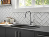 9182T-AR-PR-DST Emmeline Single Handle Pull Down Kitchen Faucet with Touch2O Technology, Lumicoat Arctic Stainless