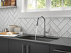 9182T-AR-PR-DST Emmeline Single Handle Pull Down Kitchen Faucet with Touch2O Technology, Lumicoat Arctic Stainless