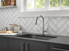 9182T-AR-PR-DST Emmeline Single Handle Pull Down Kitchen Faucet with Touch2O Technology, Lumicoat Arctic Stainless